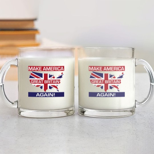 Discover Make America Great Britain Again! Glass Mugs