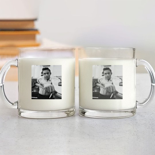 Discover Johnny Cash Retro Glass Mugs