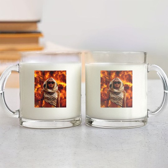 Discover Miley Flowers Glass Mugs, Miley Vintage Album Glass Mugs, Miley Retro Glass Mugs