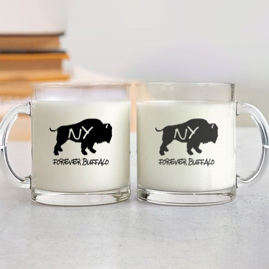 Discover Forever Buffalo NY Glass Mugs