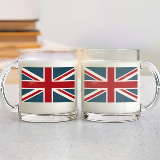 Discover VINTAGE UNION JACK BRITISH FLAG Glass Mugs