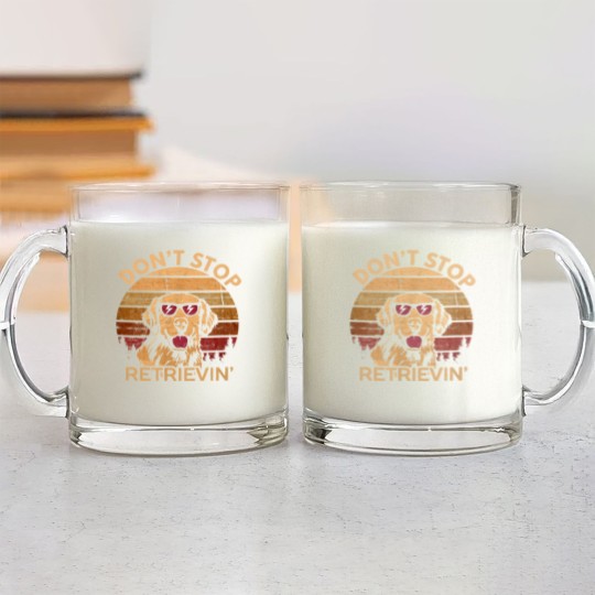 Discover  Don't Stop Retrieving Vintage Glass Mugs