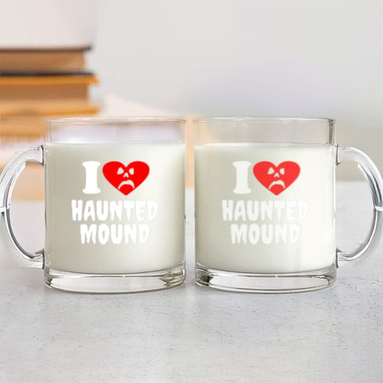 Discover I Love Haunted Mound Glass Mugs