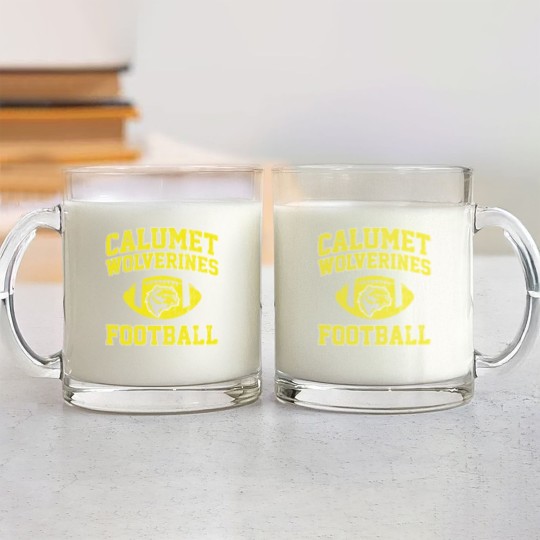 Discover Calumet Wolverines Football - Red Dawn - Glass Mugs