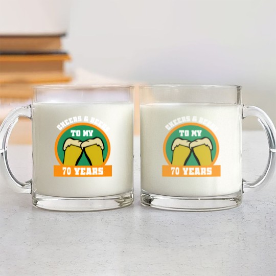 Discover 70th Birthday 70 Years Gift Funny Saying Glass Mugs