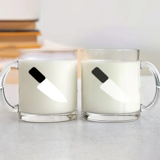 Discover Knife Emojis Glass Mugs