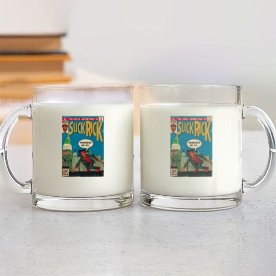 Discover The Great Adventures of Slick Rick - Comic Art Glass Mugs