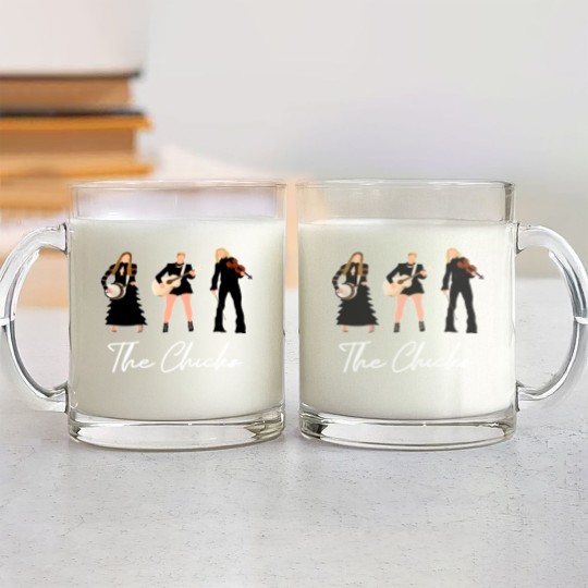 Discover The Chicks World Tour 2023 Glass Mugs, The Chicks Glass Mugs Fan Gifts, The Chicks Band Glass Mugs