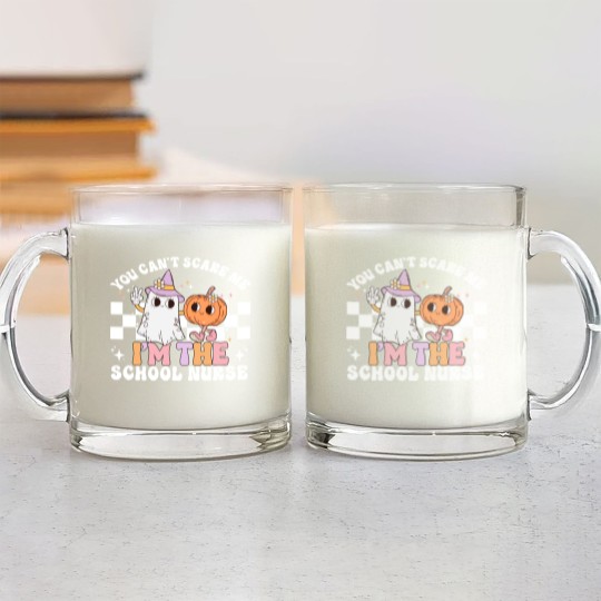 Discover Teacher Halloween Glass Mugs for School Nurse Glass Mugs, Halloween School Nurse Gift, Spooky School Nurse Glass Mugs, School Nurse Glass Mugs, Nurse Life