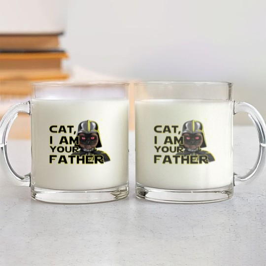 Discover Darth Cat Glass Mugs
