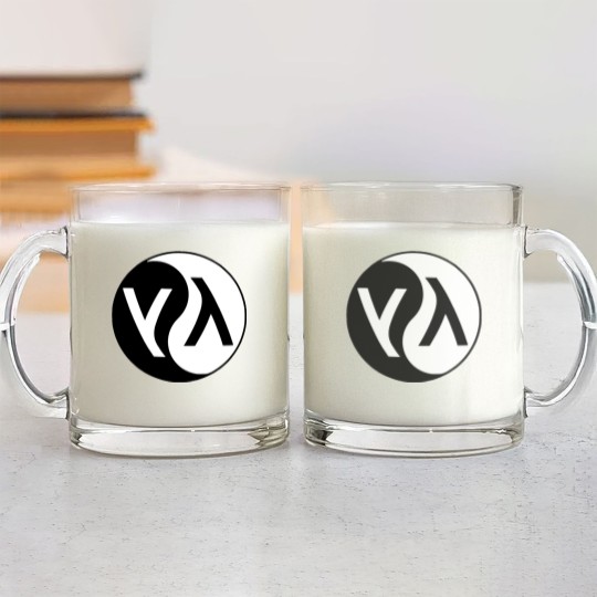 Discover lisp lambda yin yang logo Glass Mugs
