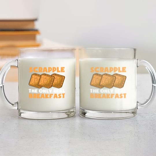 Discover Scrapple American Breakfast Pennsylvania philly Glass Mugs
