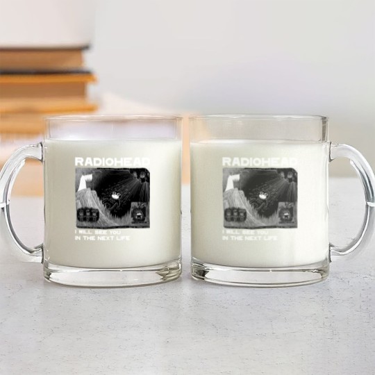 Discover Radiohead Glass Mugs, I will see you Glass Mugs
