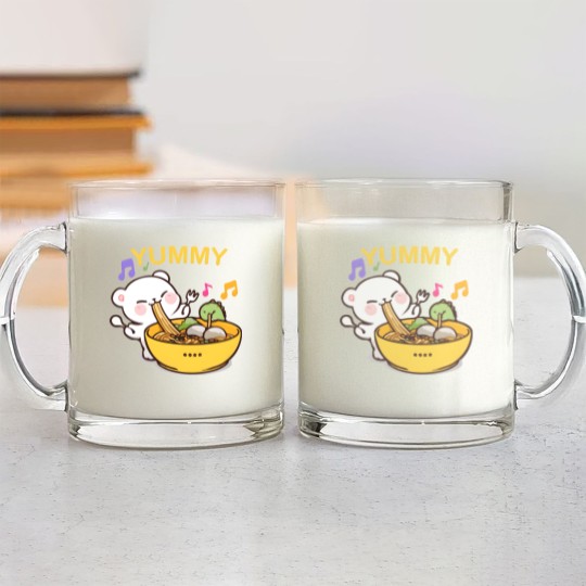 Discover MOCHA|milk and mocha Glass Mugs