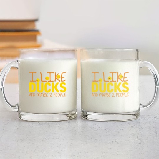 Discover Ducks Joke Pun People Duck Duckling Ducky Glass Mugs