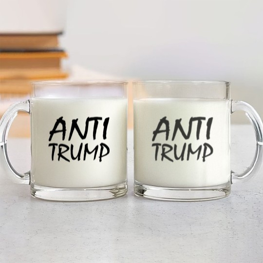 Discover Anti trump Glass Mugs