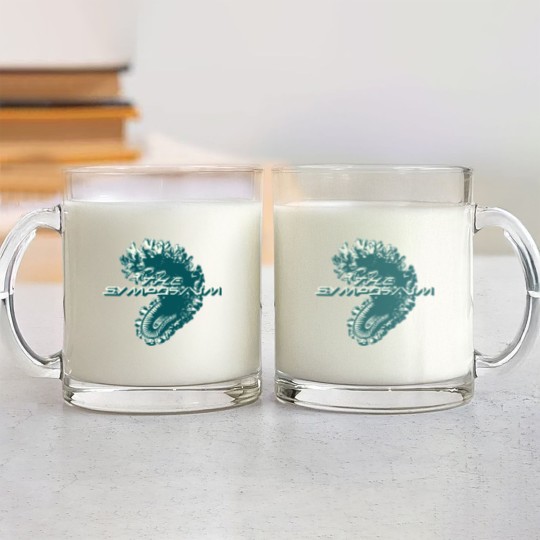 Discover The Symposium sci-fi with new logo Glass Mugs