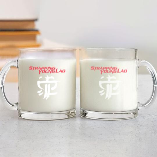 Discover Strapping Young band Glass Mugs