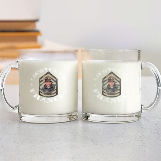 Discover Lighten Up Francis, distressed - bil mur - Glass Mugs