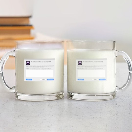 Discover Pro Tools has Quit Unexpectedly Merchandise Glass Mugs