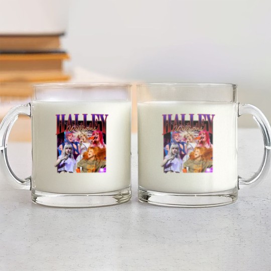 Discover Paramore Rock Band 2023 Vintage Glass Mugs, HAYLEY Williams Homage Glass Mugs
