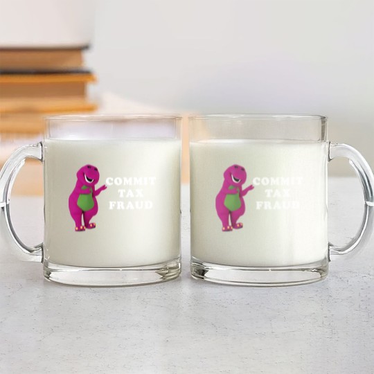 Discover Barney Commit Tax Fraud Customize Classic Glass Mugs