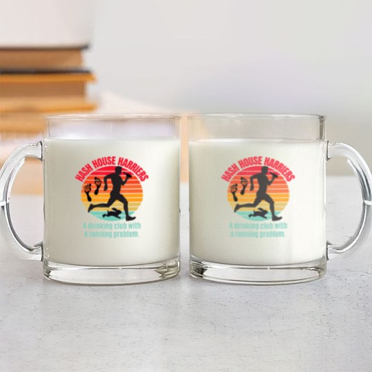 Discover Hash House Harriers T 3 Glass Mugs