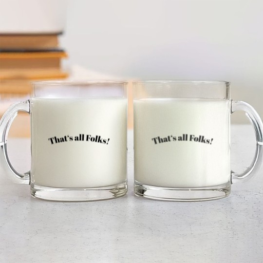 Discover That's All Folks Glass Mugs