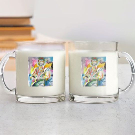 Discover ERIC CLAPTON watercolor portrait .2 - Eric Clapton - Glass Mugs
