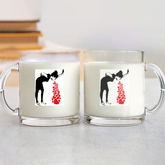 Discover Lovesick Street Art By Banksy - Street Art Work Graffiti - Artwork Design For Women Men Kids Poste Glass Mugs