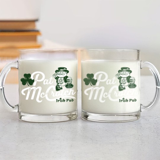 Discover Pats Mccrotch Irish Pub Leprechaun Funny St Patricks Day Glass Mugs
