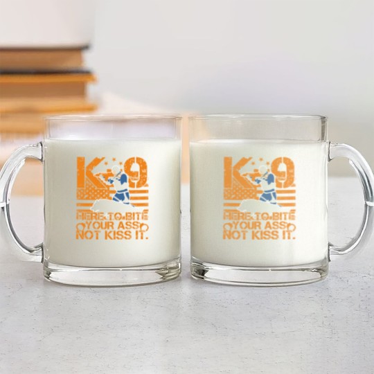 Discover K9 Police Officers Law Enforcement Glass Mugs