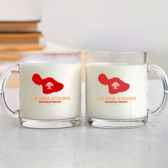 Discover Lahaina Strong Logo  Lahaina Strong Logo Glass Mugs