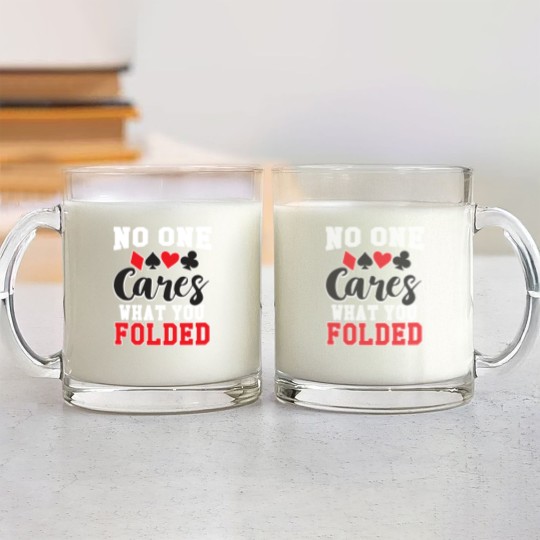 Discover no one cares what you folded gift Glass Mugs