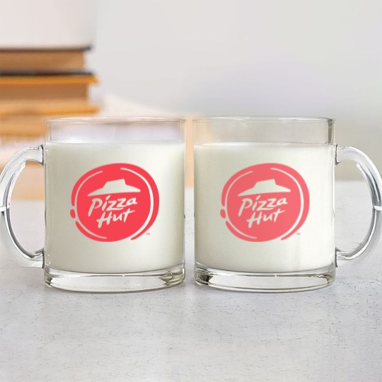 Discover Pizza Hut Logo Glass Mugs
