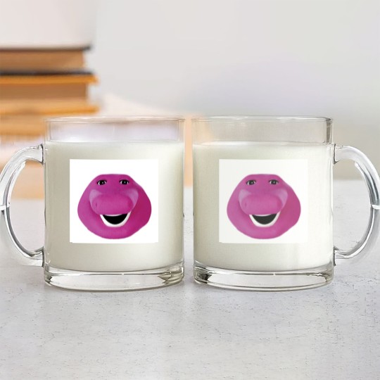 Discover Barney Face Glass Mugs
