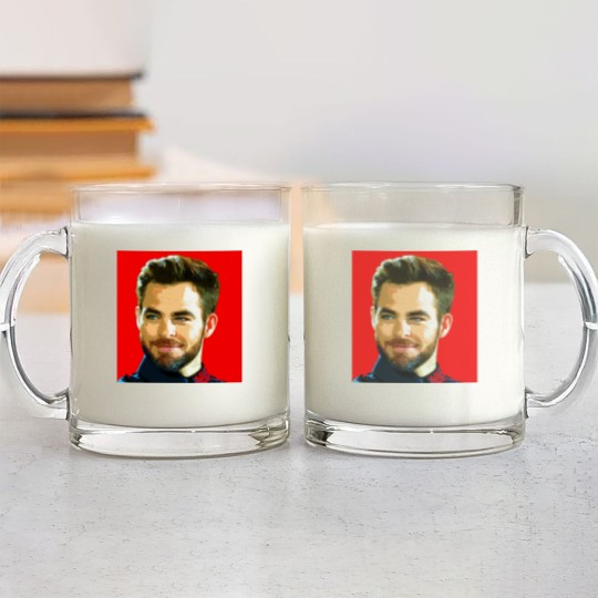 Discover chris pine - Chris Pine - Glass Mugs