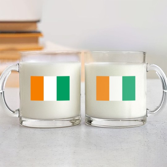 Discover Ivory Coast Flag Glass Mugs