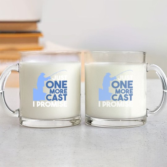 Discover Fishing - Just One More Cast Glass Mugs