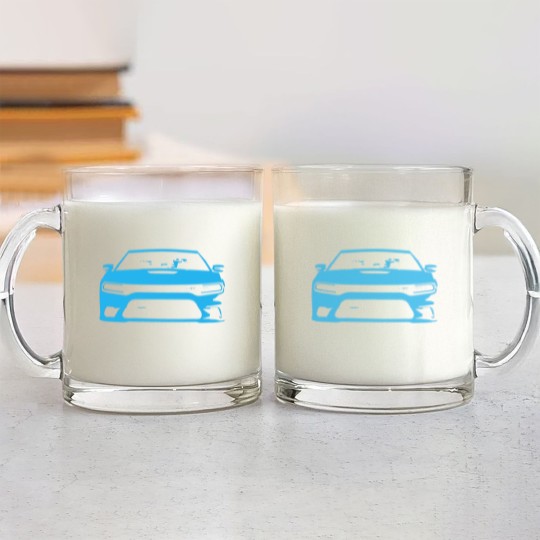 Discover B5 Blue SRT Charger Glass Mugs