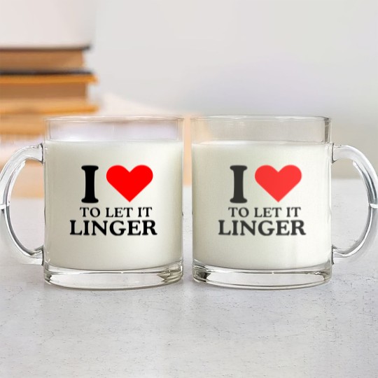 Discover LET IT LINGER , I love to let it linger by the cranberries Glass Mugs