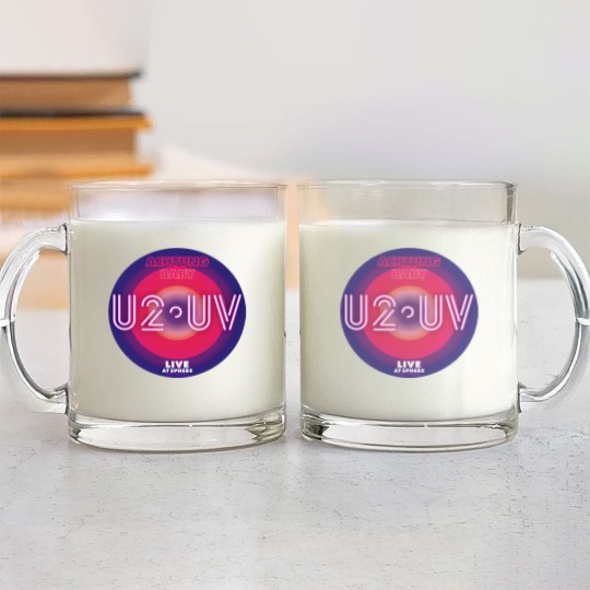 Discover U2 Band Tour 2023 Glass Mugs, U2 UV Achtung Baby