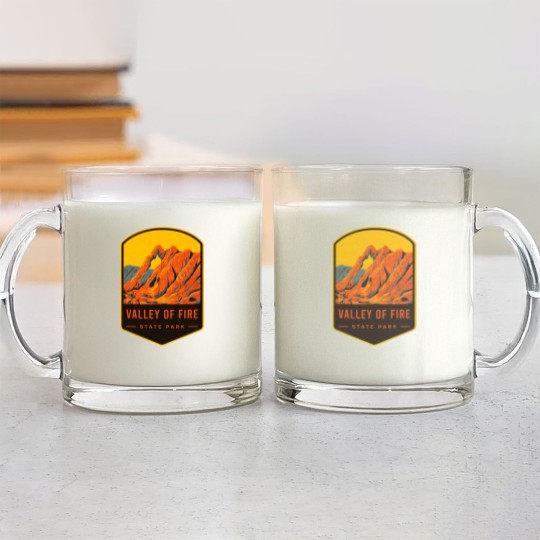 Discover Valley Of Fire State Park Glass Mugs