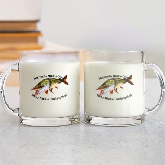 Discover Minnesota Muskie Fishing Opener Glass Mugs