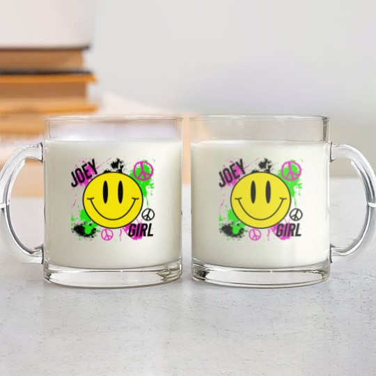 Discover Joey Girl NKOT Block Glass Mugs, Joey McIntyre, New Kids on Block, Retro, 80s, 90s Short-Sleeve Glass Mugs