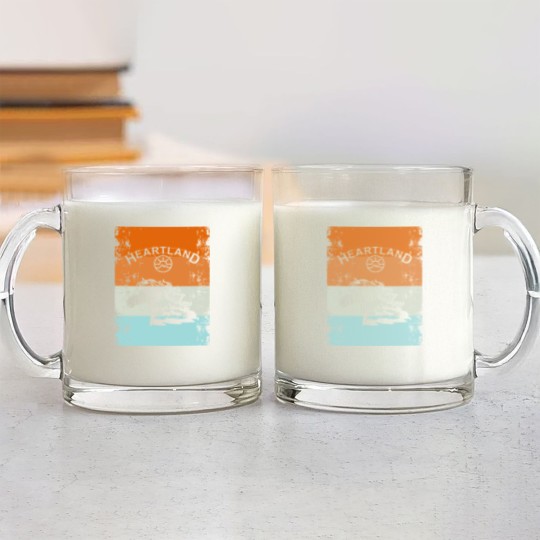 Discover Heartland,heartland ranch,Sunset heartland Glass Mugs