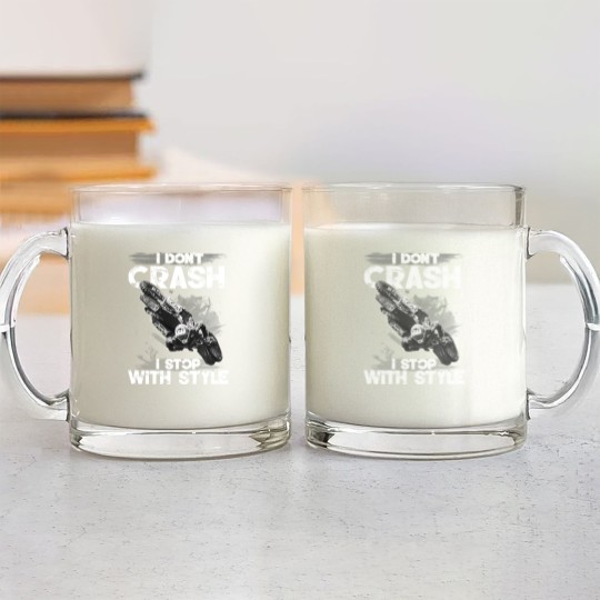 Discover I Don't Crash - I Stop With Style Glass Mugs