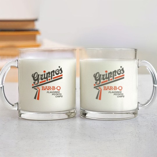 Discover Grippos Bar-B-Q Flavored Potato Chips Glass Mugs