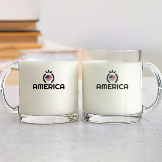 Discover USA, USA Glass Mugs, America, USA Glass Mugs Glass Mugs