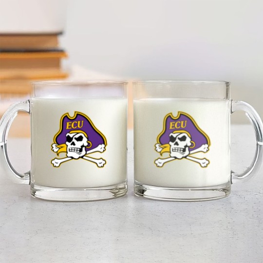 Discover East Carolina-Pirates-Logo Glass Mugs